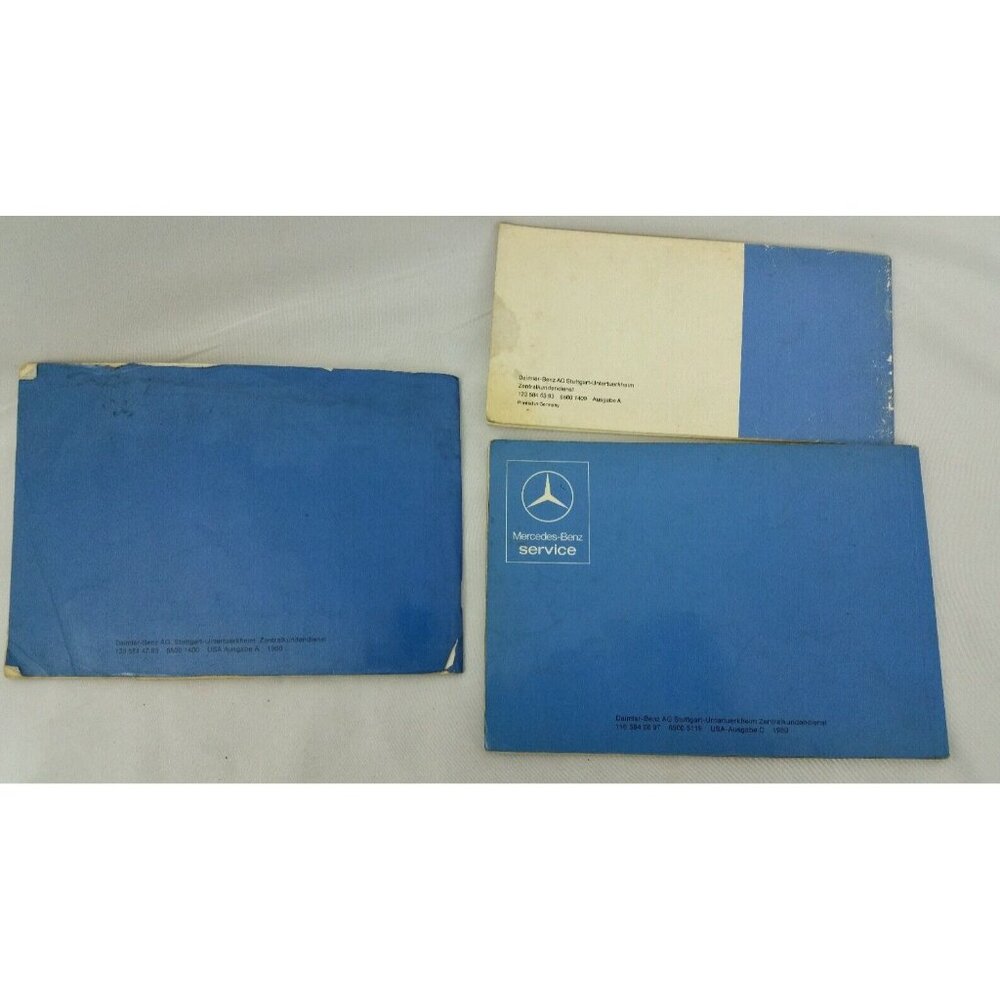 Mercedes-Benz 300SD Owners Manual & Maintenance Booklets Set 1980 - Picture 4 of 4